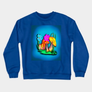 Mushroom Town Crewneck Sweatshirt